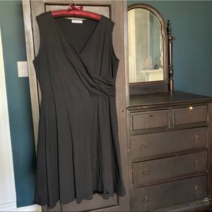Black Wrap Stretch Dress
